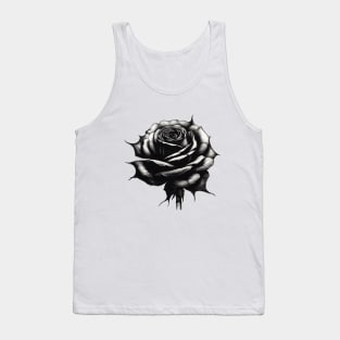 Black Rose Tank Top